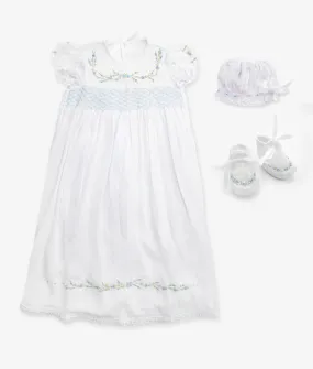 Baby Christening Robe Set - Blue (Pre-Order)