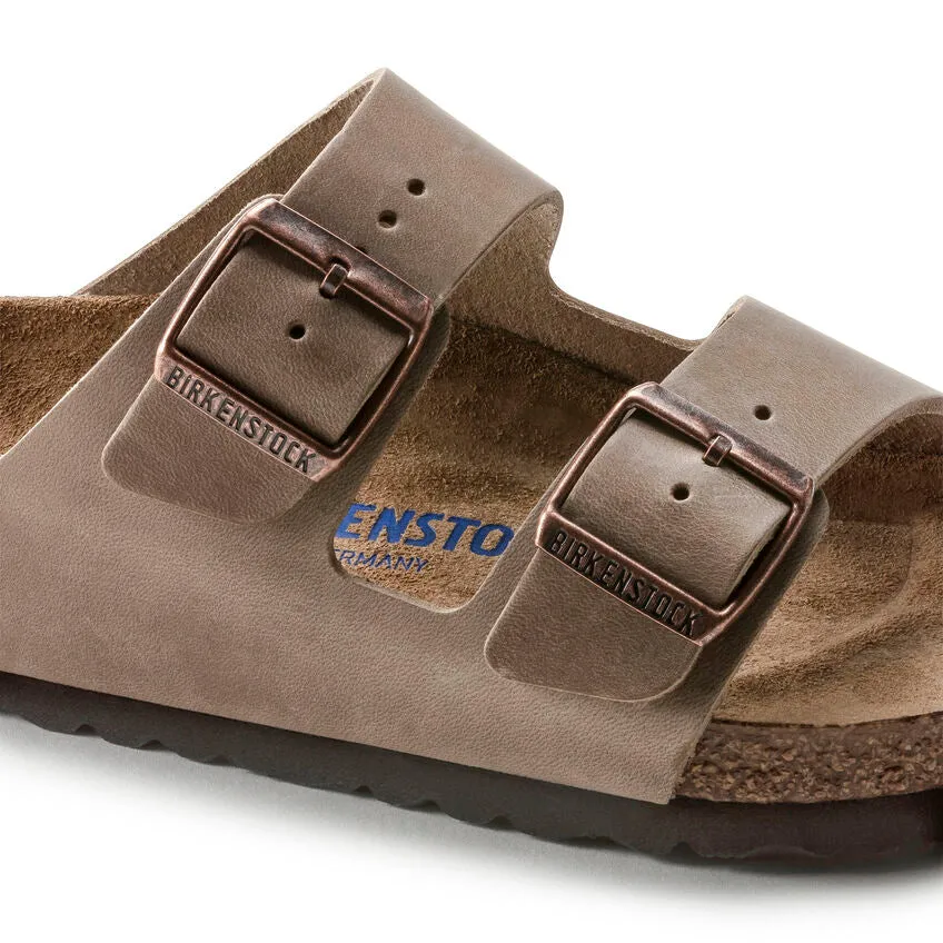 Birkenstock UNISEX Arizona Soft Footbed Oiled Leather (Tobacco Brown - Wide Fit)