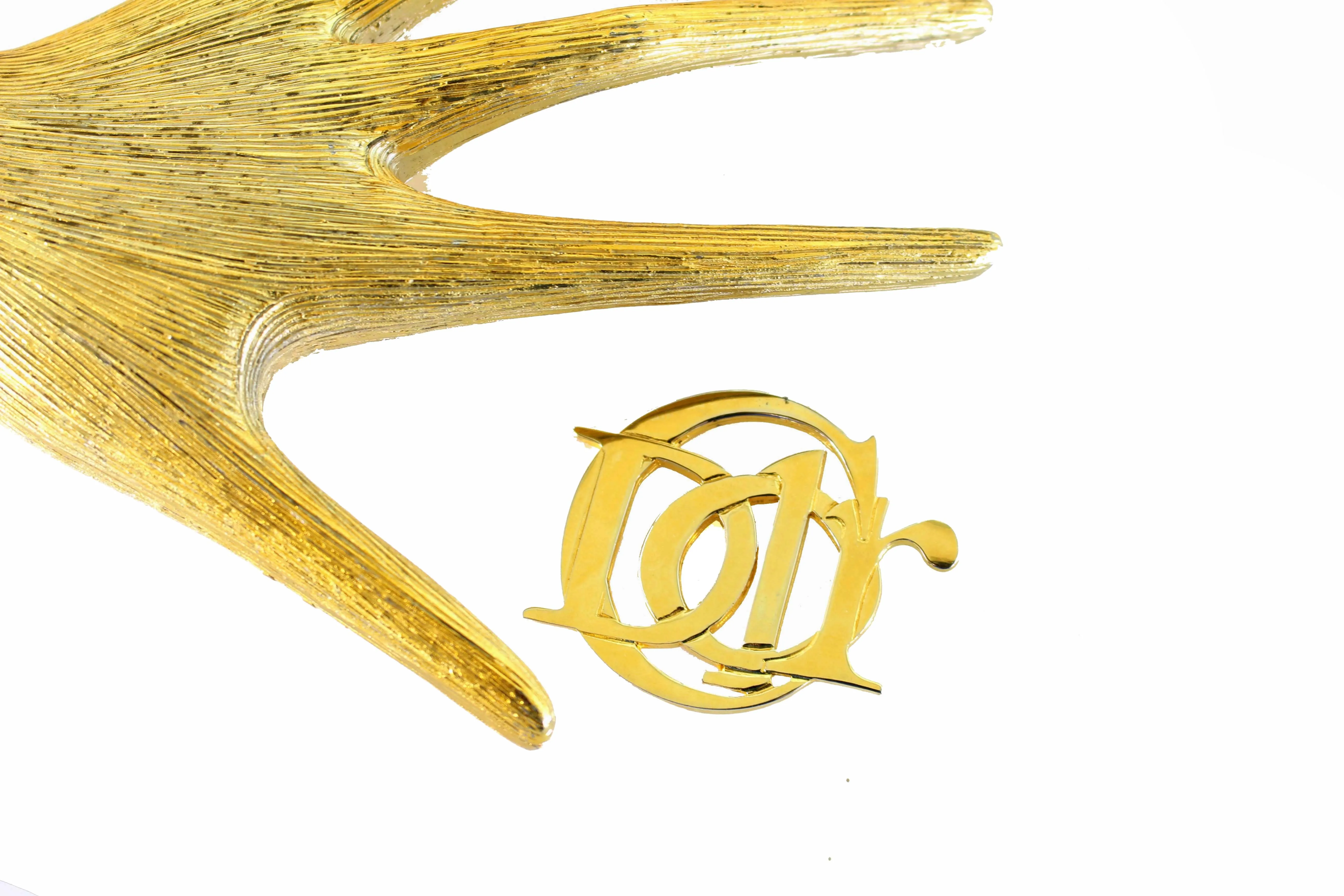 CHRISTIAN DIOR Parfums Logo brooch