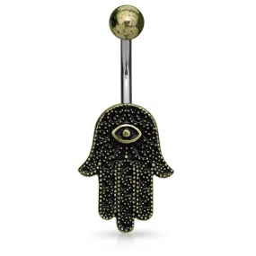 Cirantana Hamsa Navel Piercing Bar