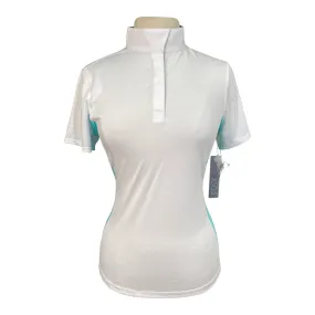 Dover Saddlery CoolBlast Show Shirt in White/Splash - Women's Medium