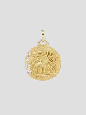 Elephant Quadriga Talisman Charm