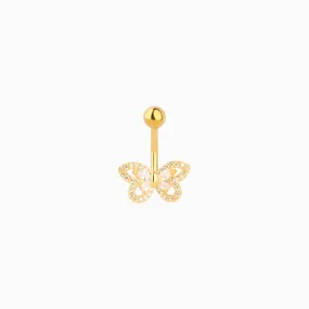 Exquisite Butterfly Belly Ring