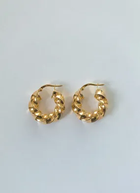 Fenna twisted earrings 14k gold