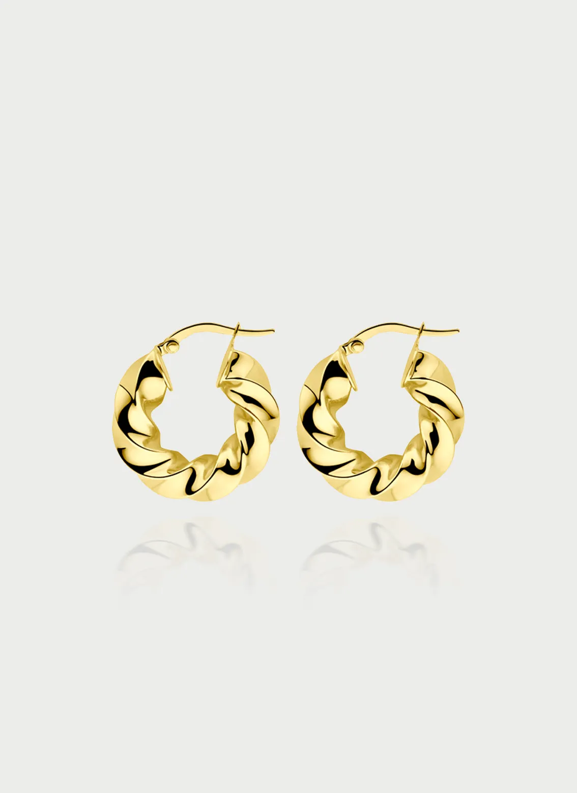 Fenna twisted earrings 14k gold