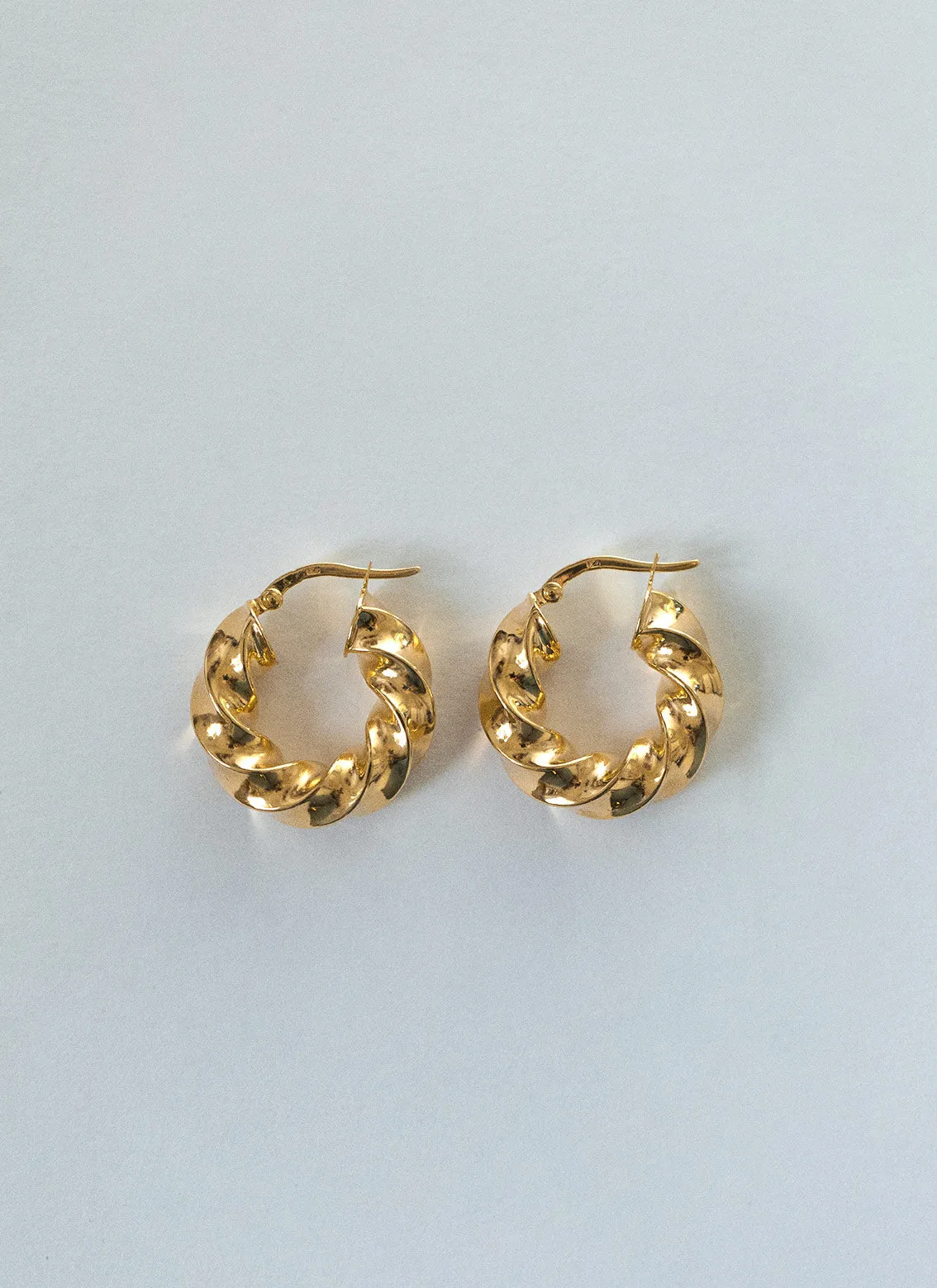 Fenna twisted earrings 14k gold