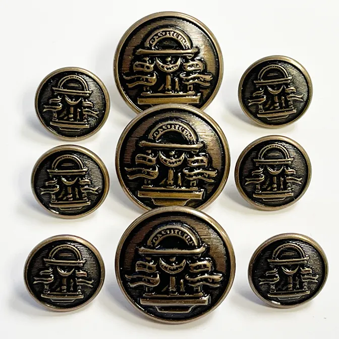 Georgia AGSU Buttons - Antique Bronze