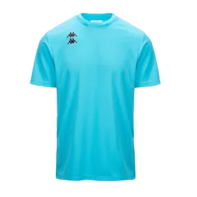 Kappa Kombat Padel Fuyo short sleeve t-shirt 361I7IW Q44 turquoise