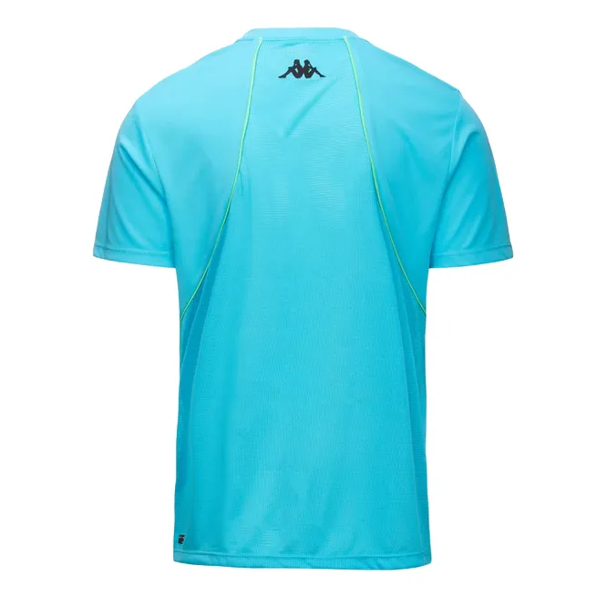 Kappa Kombat Padel Fuyo short sleeve t-shirt 361I7IW Q44 turquoise