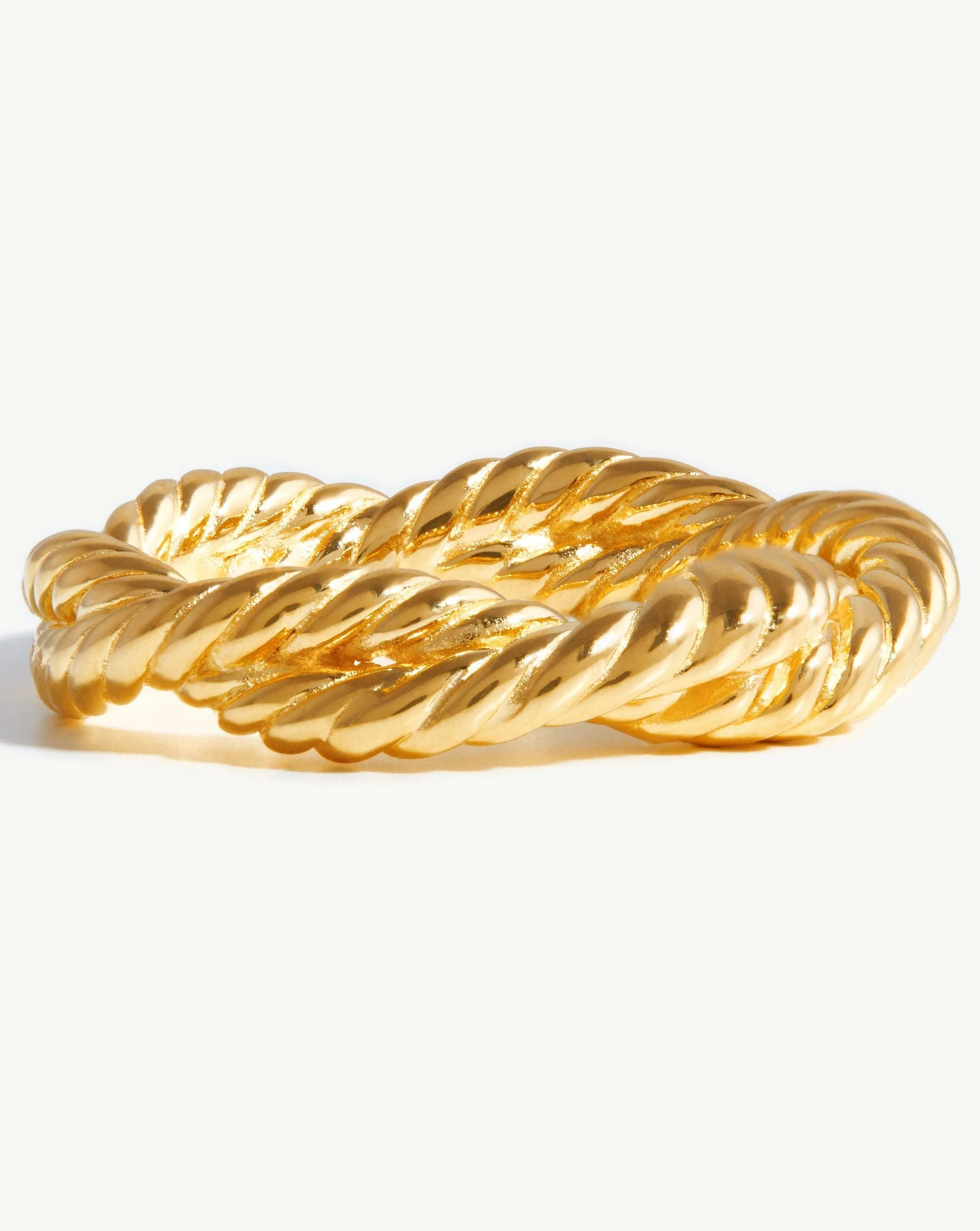 Marina Double Rope Ring | 18ct Gold Plated Vermeil