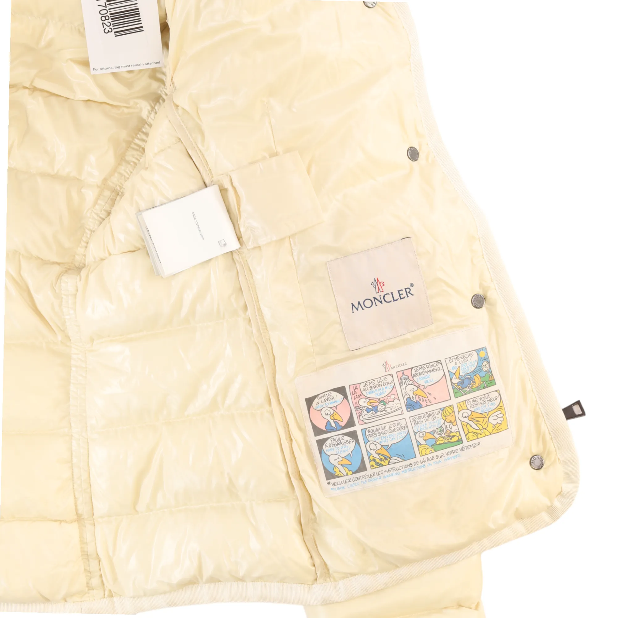 Men's Armoise Down Jacket Cream Size 2 / M