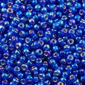 Miyuki Boncuk, MiyukiRoundBeads 6/0- 1020 Silver Lined Cobalt