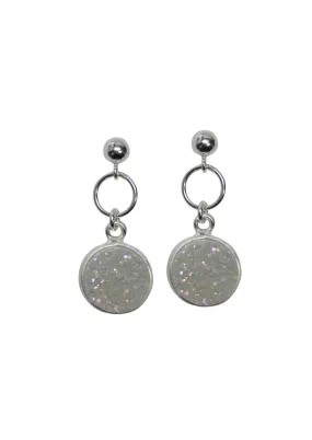 Monica Druzy Silver Earrings *As Seen On Alison Sweeney*