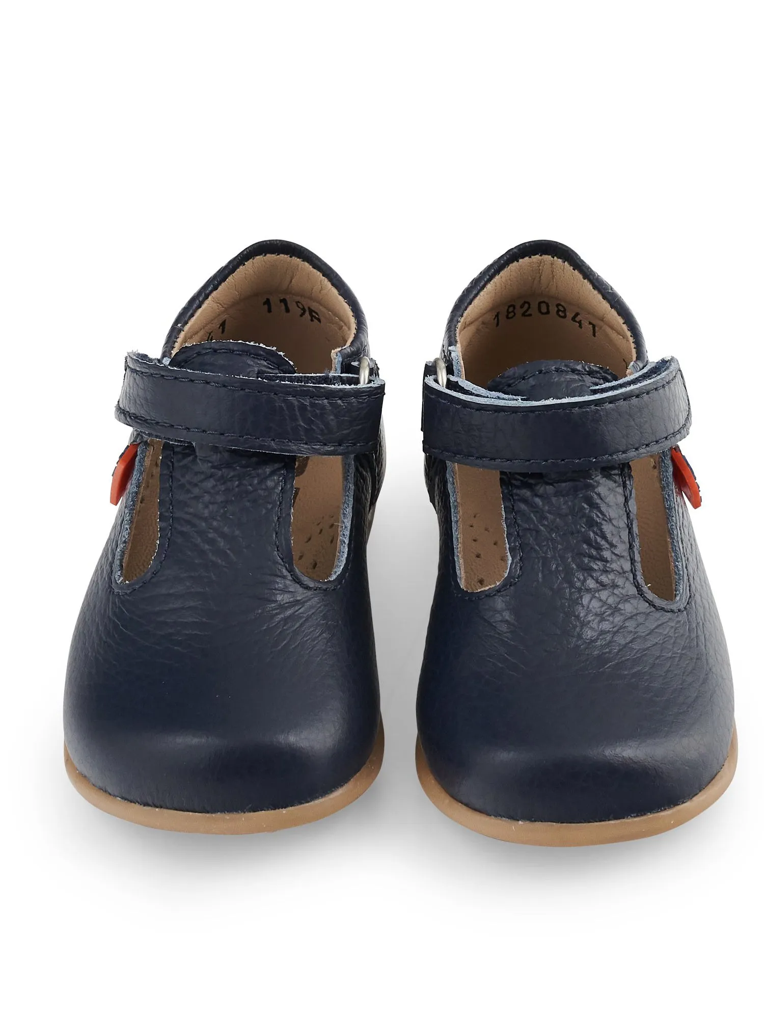 Navy Leather First Steps T-Bar Shoes