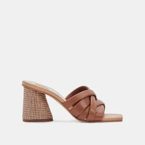 PAZLEE HEELS CEDAR LEATHER