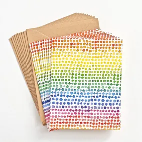 Rainbow Dots Boxed Notes