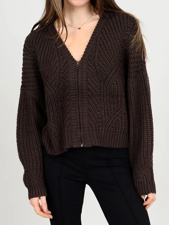 RD STYLE Juliet Long Sleeve V-Neck Cardigan