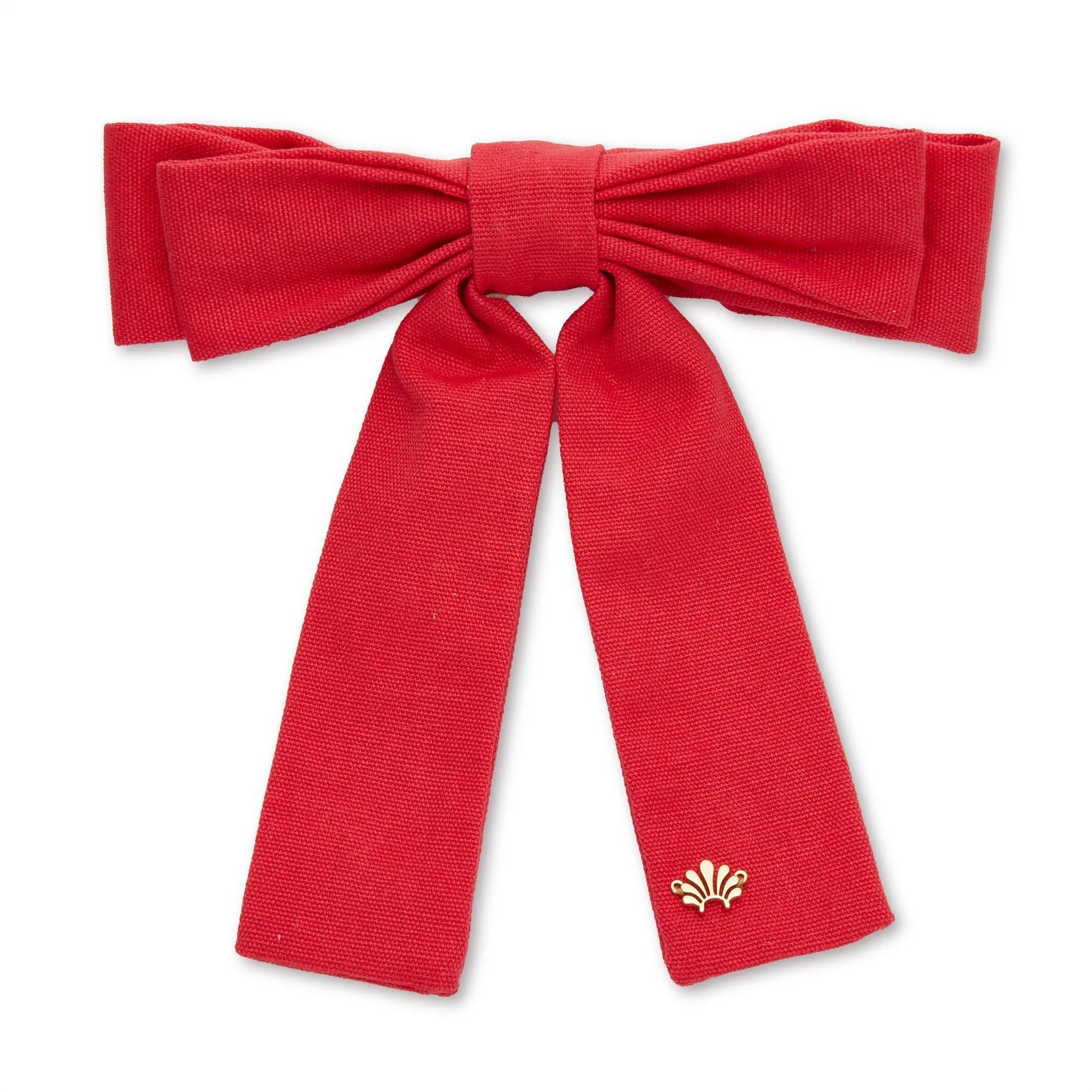 RED ANTOINETTE  BOW BARRETTE