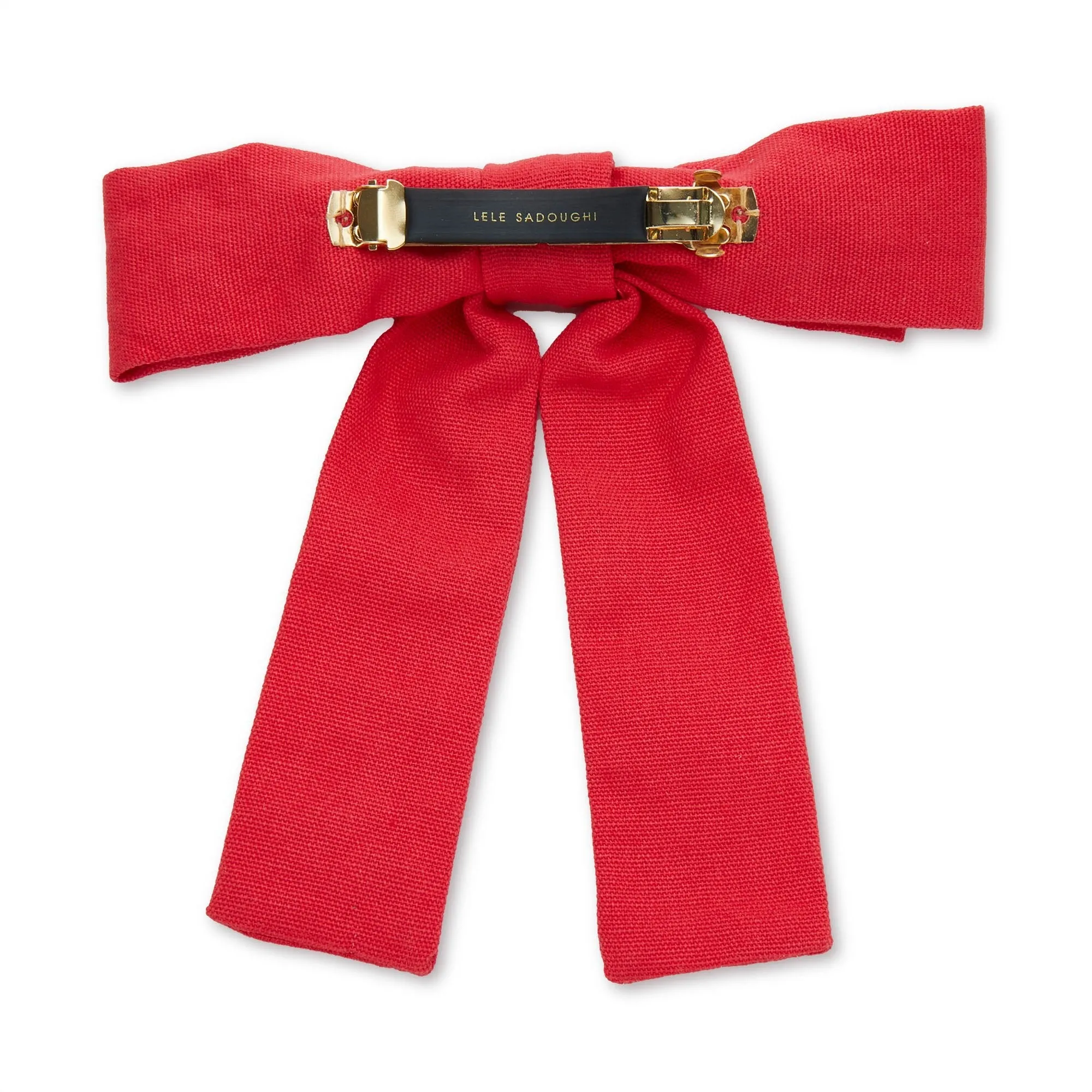 RED ANTOINETTE  BOW BARRETTE