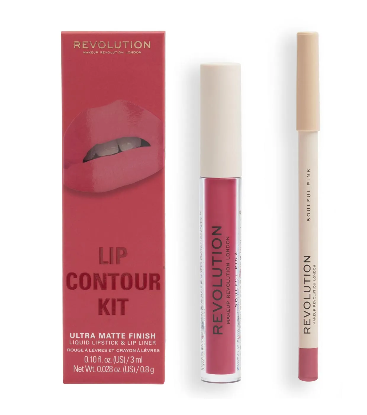 Revolution - Set de labios Lip Contour - Soulful Pink