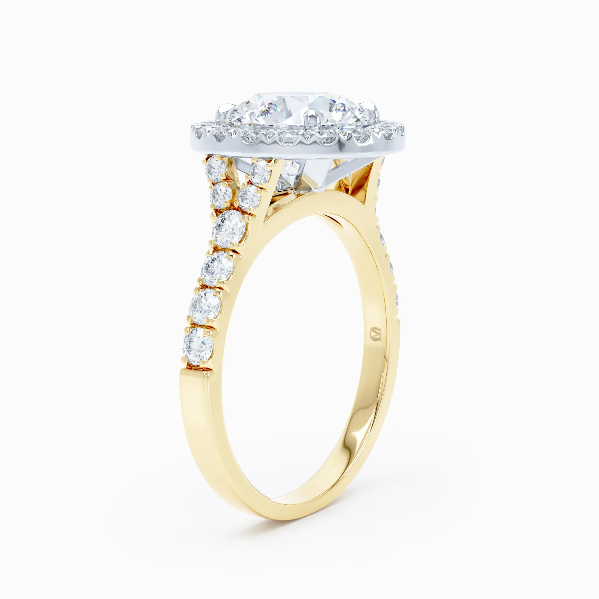 Ritz - Round Split Shank Engagement Ring