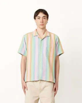 Short Sleeve Camp Shirt in Pastel Baja Blanket