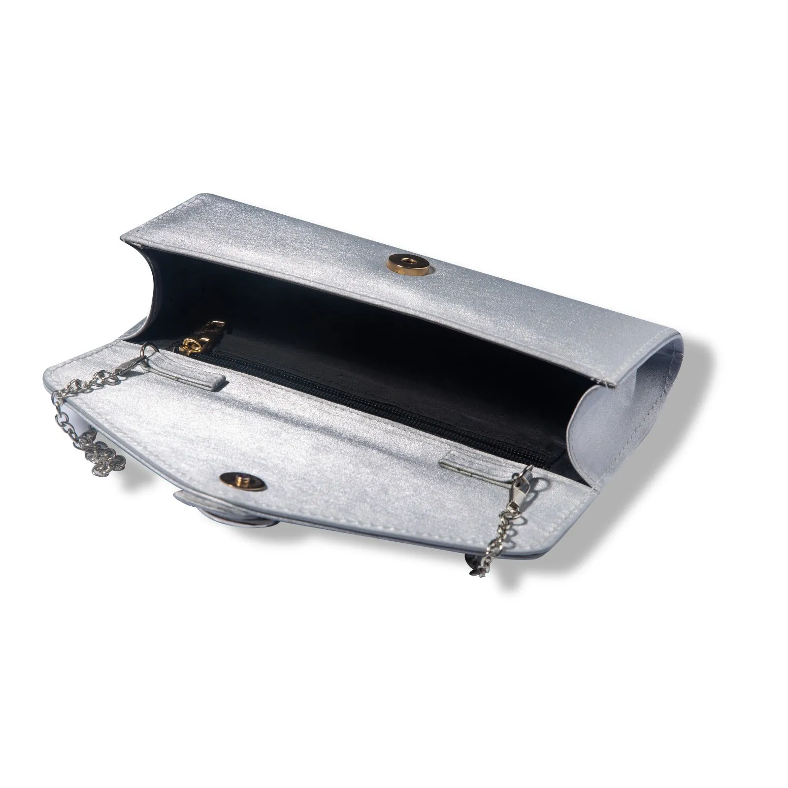 Sonata Grey suede Clutch