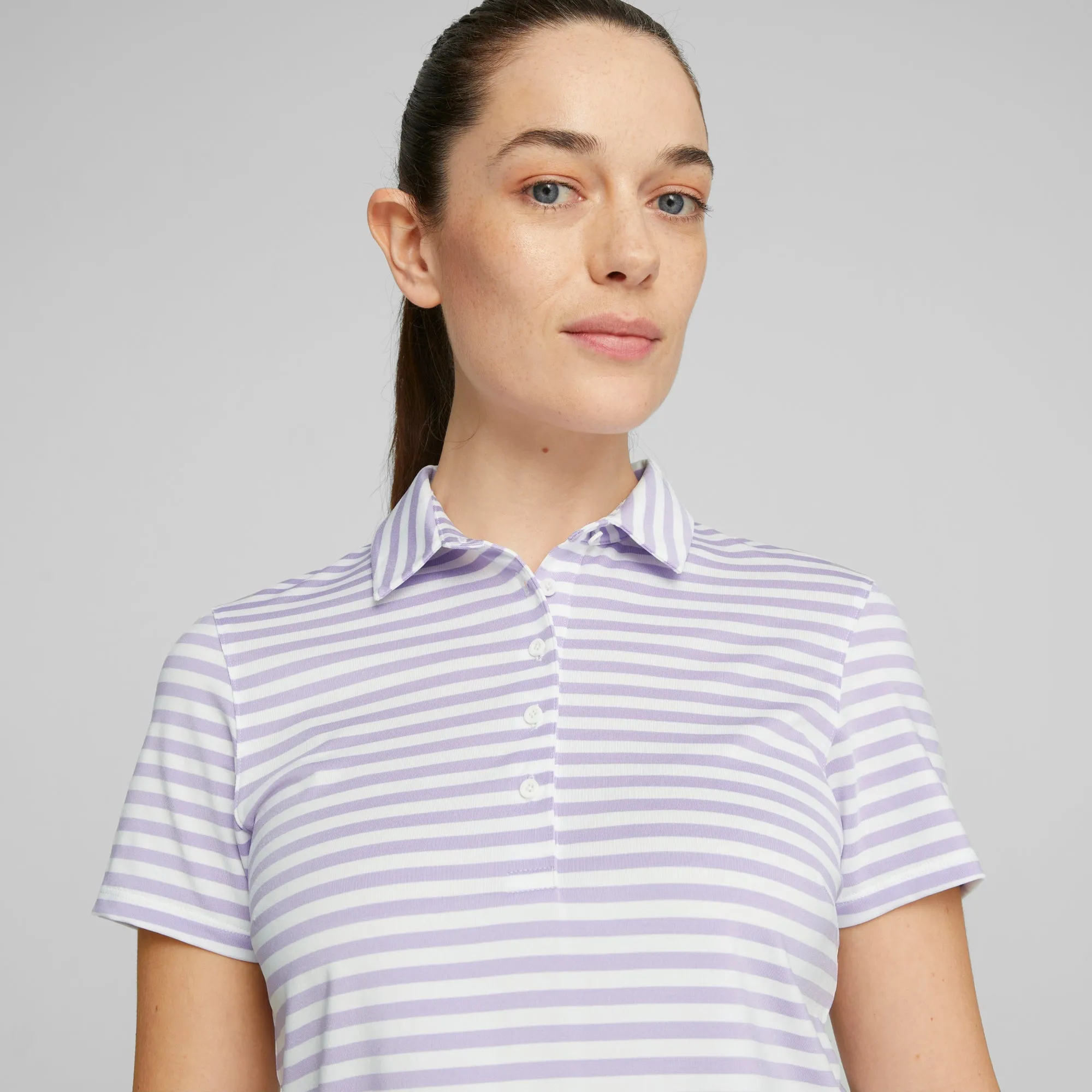 Women's MATTR Somer Stripe Golf Polo