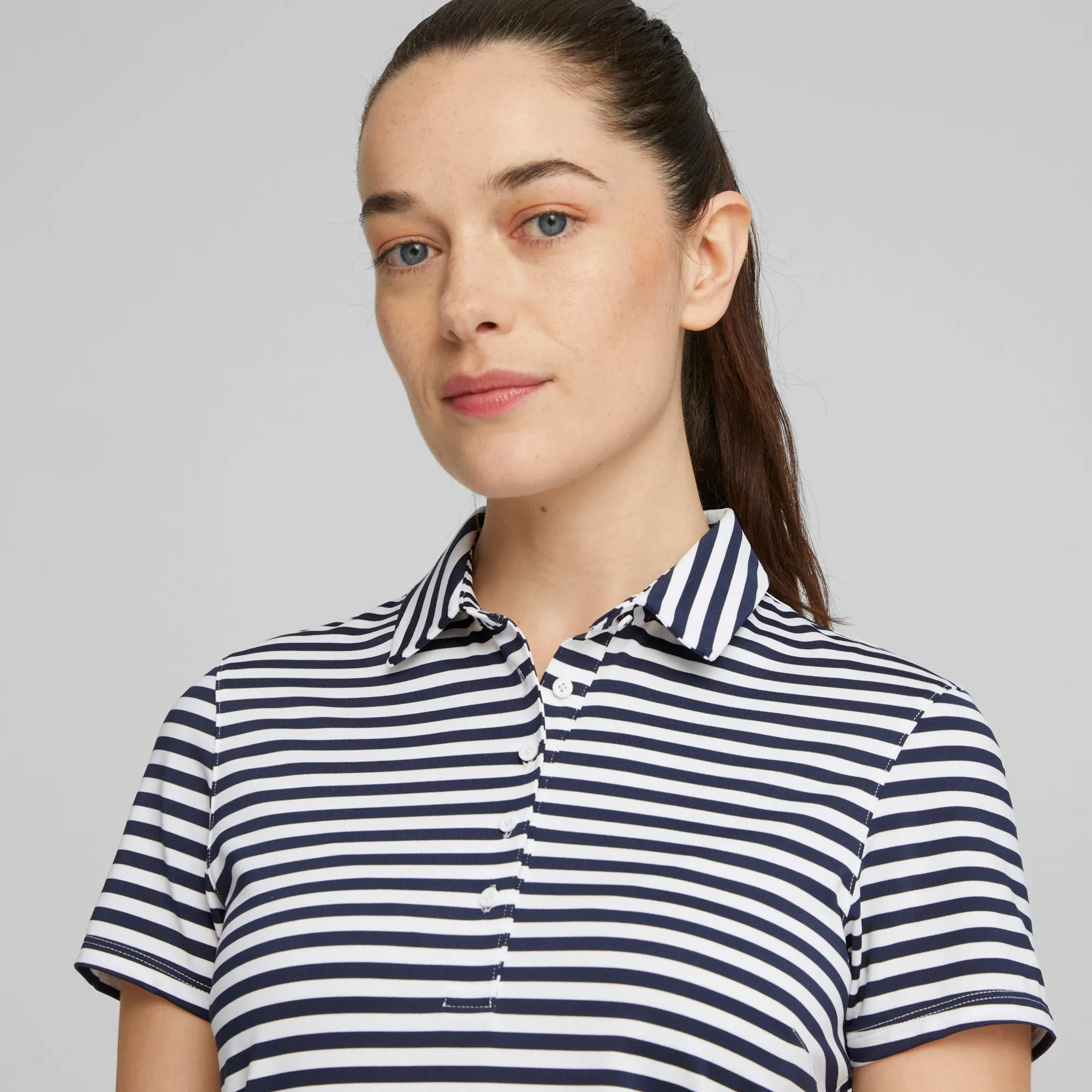 Women's MATTR Somer Stripe Golf Polo