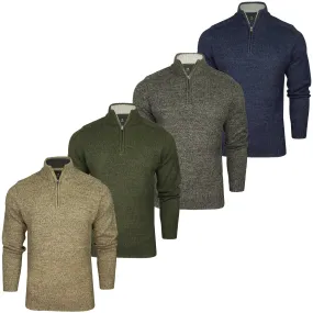 Xact Mens 1/4 Zip Twist Jumper