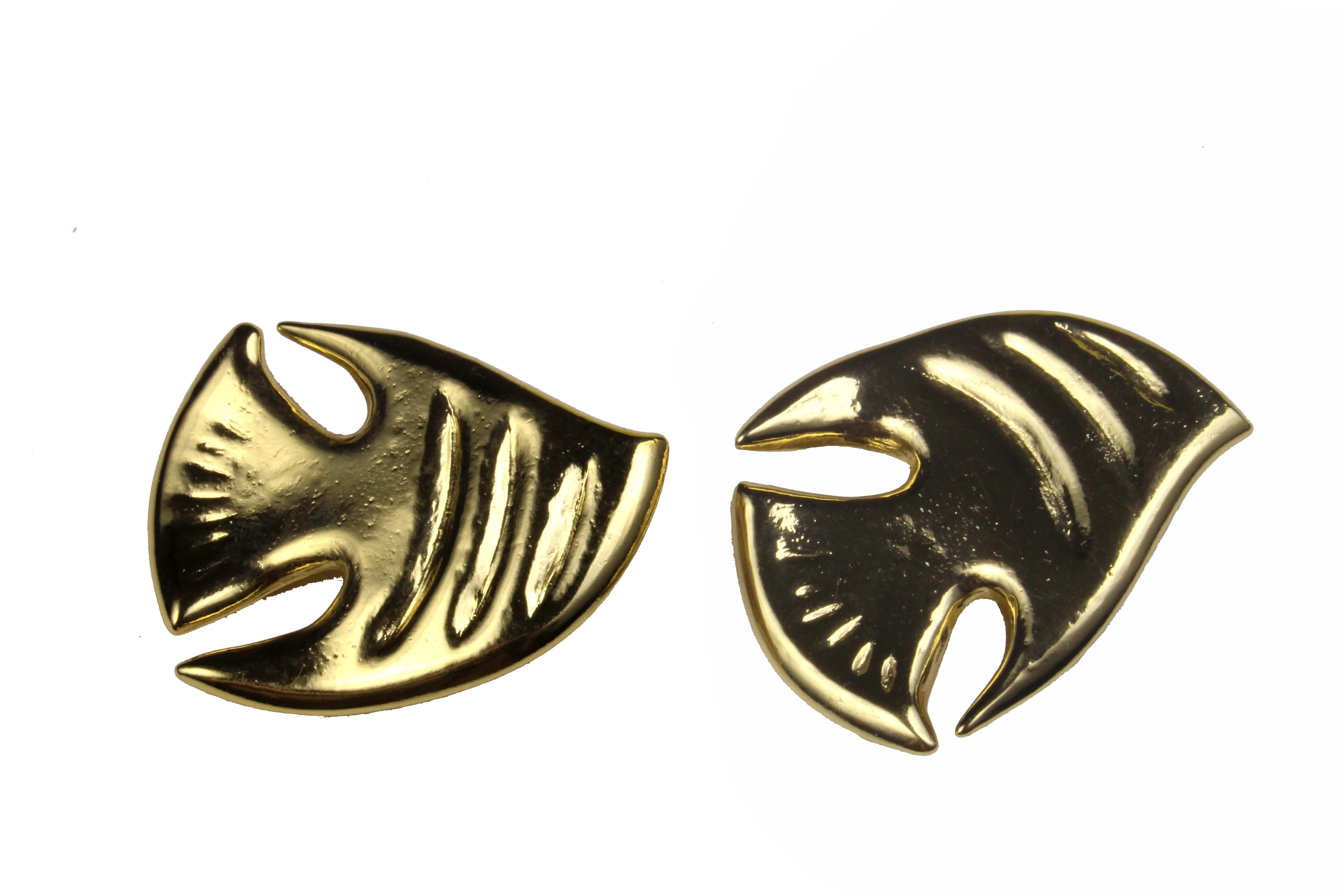 YVES SAINT LAURENT fish earrings