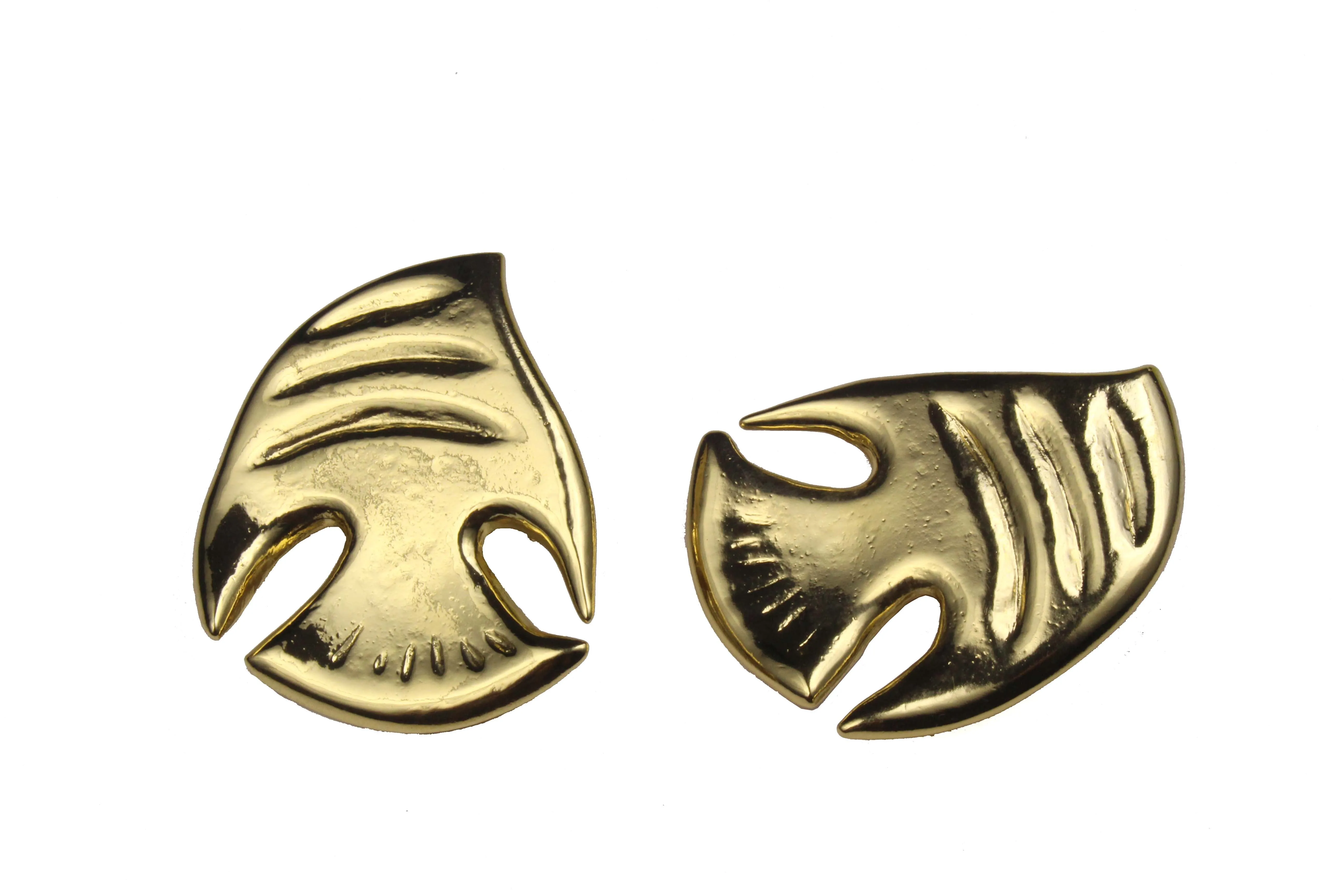 YVES SAINT LAURENT fish earrings